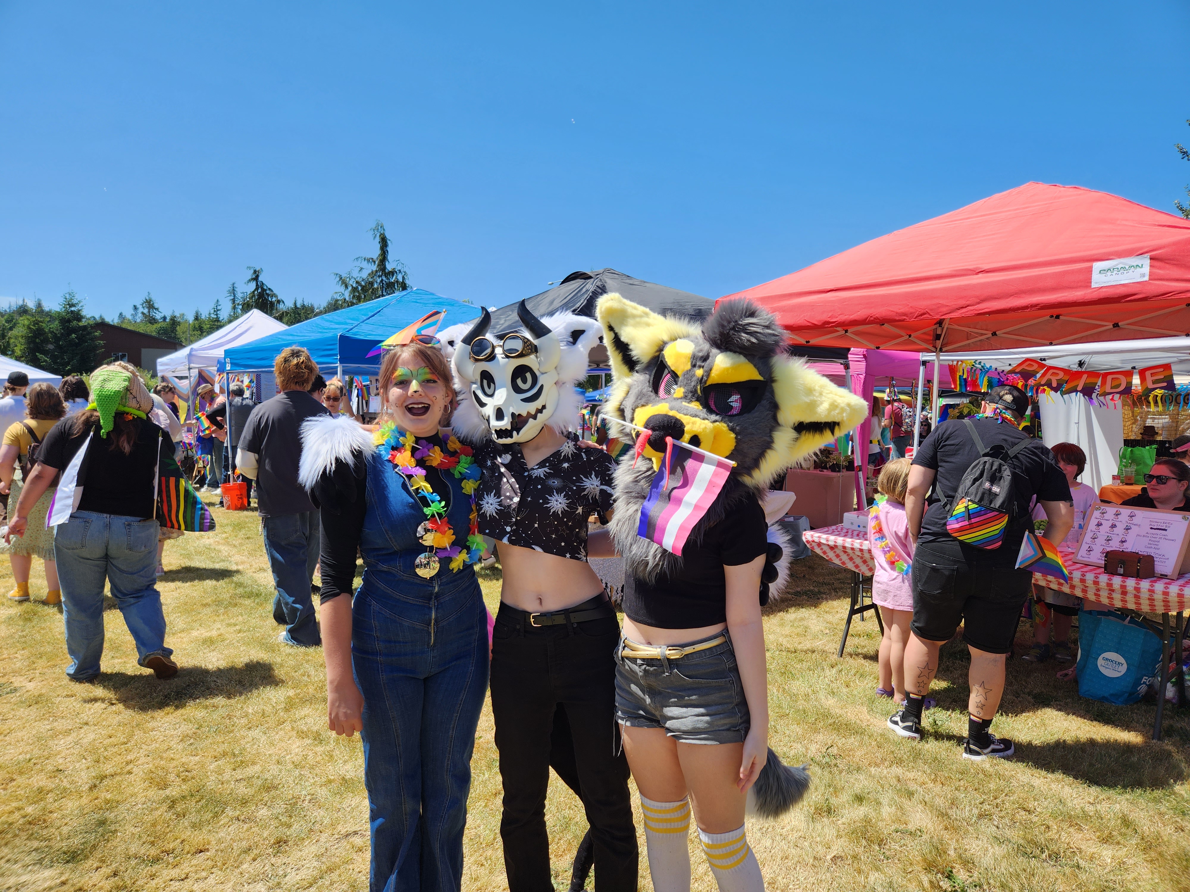 Community members celebrating Stanwood-Camano Pride